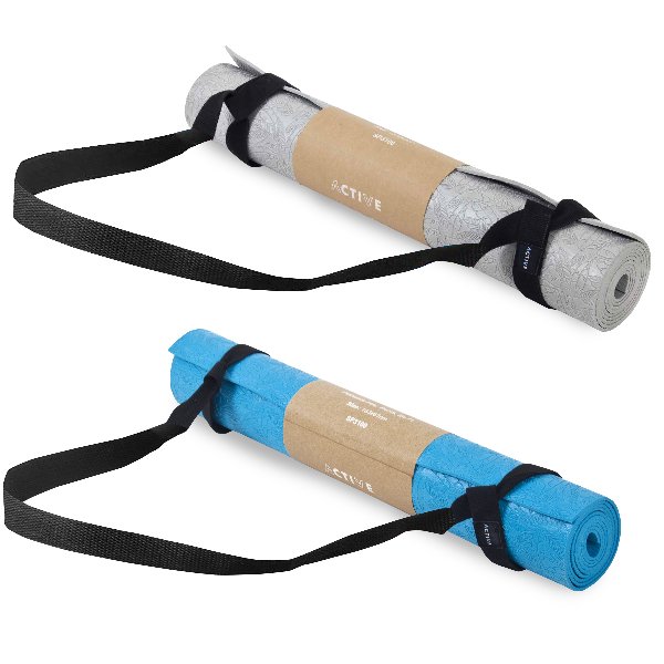 מזרן יוגה מקצועי PVC נגד החלקה עם רצועת נשיאה